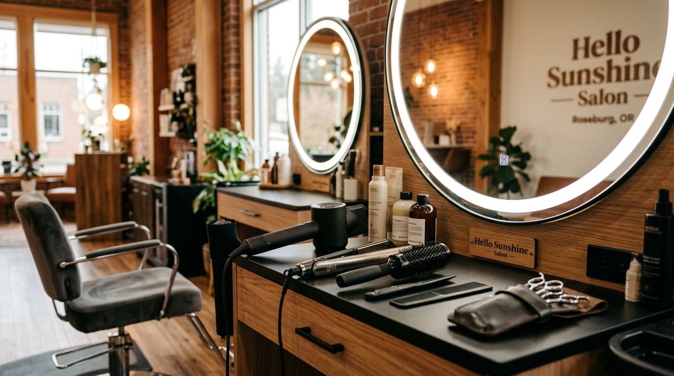 Illustration of Hello Sunshine Salon, beauty salon in Roseburg, OR, photo 2 of 6